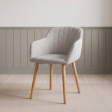 Luciano Premium Linen Upholstered Armchair Accent Chair