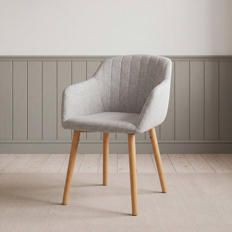Luciano Premium Linen Upholstered Armchair Accent Chair