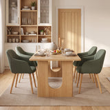 Luciano Premium Linen Upholstered Armchair Accent Chair