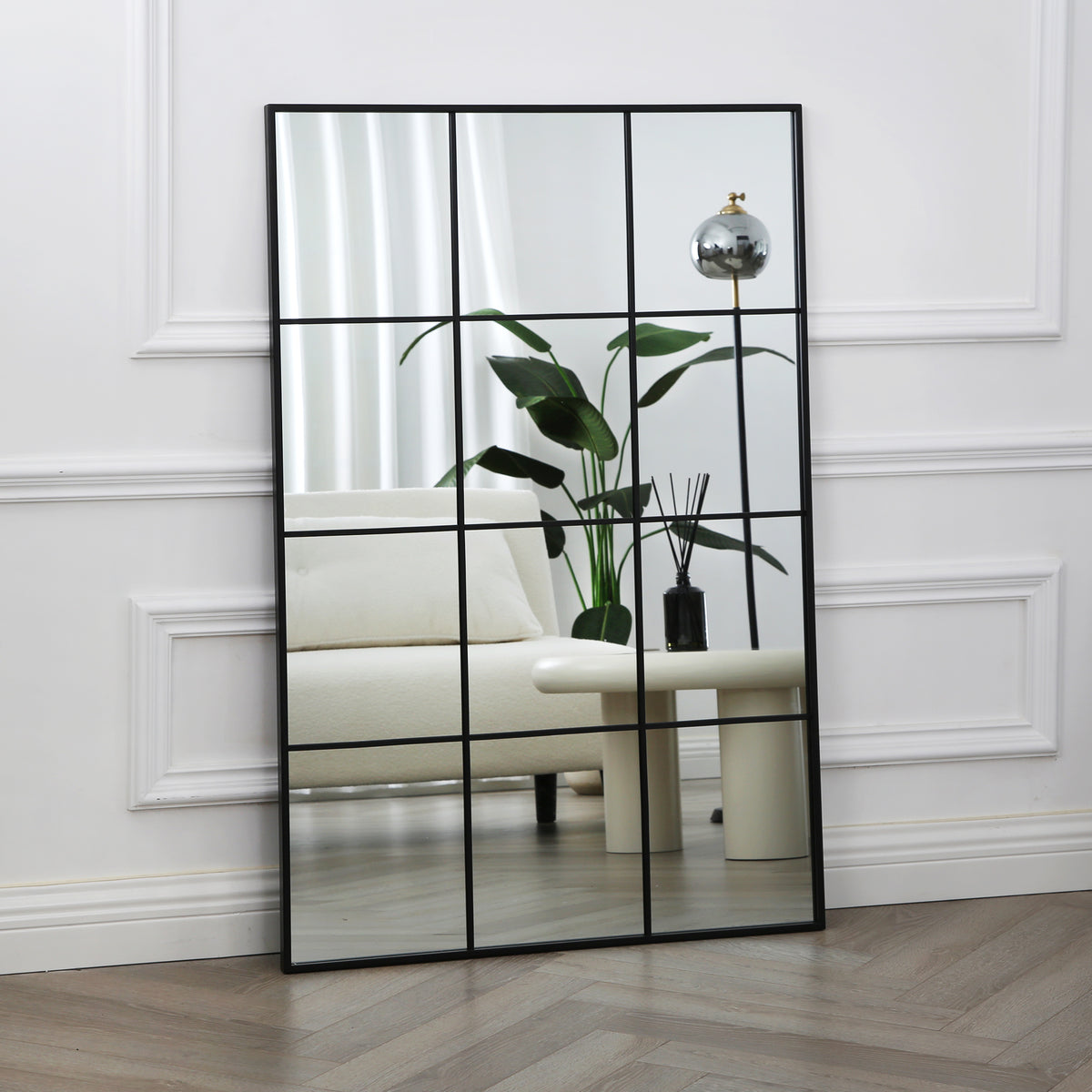 Aion - Window Mirror with Rectangular Black Frame - 120x80