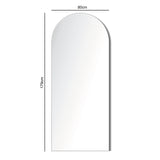 Albano – Large Frameless Arched Full Length Mirror – 179x80cm