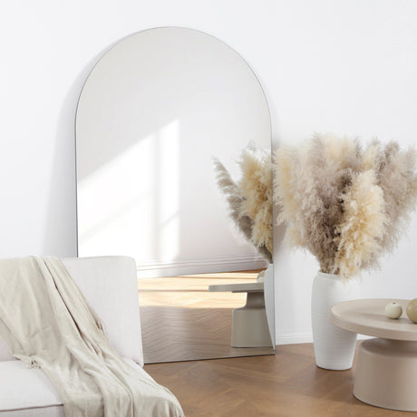 Albano Extra Large Frameless Arched Full Length Mirror – 179x110cm