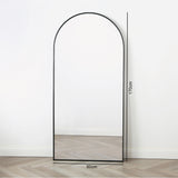 Anax - Black Frame Arch Mirror - Standing or Wall Mirror