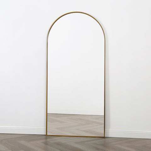 Anax - Full Length Arch Mirror - Gold Frame - 170x80cm