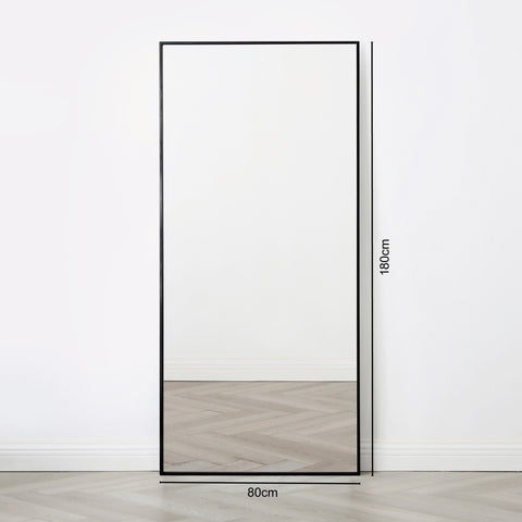 Anax - Full Length Mirror with Black Frame - 180x80