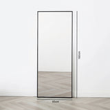 Anax - Full Length Mirror with Black Frame - 160x65cm