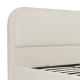 Alastor Upholstered Double Bed with Piped Headboard