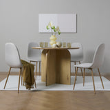 ASTERIA Dining Chairs Set of 2 – Upholstered Linen Fabric – Multiple Colours – Modern Dining Room Chairs
