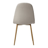 ASTERIA Dining Chairs Set of 2 – Upholstered Linen Fabric – Multiple Colours – Modern Dining Room Chairs