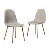 ASTERIA Dining Chairs Set of 2 – Upholstered Linen Fabric – Multiple Colours – Modern Dining Room Chairs
