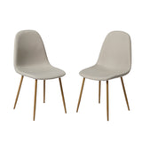 ASTERIA Dining Chairs Set of 2 – Upholstered Linen Fabric – Multiple Colours – Modern Dining Room Chairs