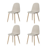 ASTERIA Dining Chairs Set of 2 – Upholstered Linen Fabric – Multiple Colours – Modern Dining Room Chairs
