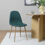 ASTERIA Dining Chairs Set of 2 – Upholstered Linen Fabric – Multiple Colours – Modern Dining Room Chairs