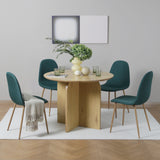 ASTERIA Dining Chairs Set of 2 – Upholstered Linen Fabric – Multiple Colours – Modern Dining Room Chairs