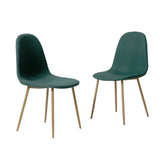 ASTERIA Dining Chairs Set of 2 – Upholstered Linen Fabric – Multiple Colours – Modern Dining Room Chairs