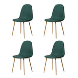 Asteria Dining Chairs Set of 4 – Upholstered Linen Fabric - Multiple Colours