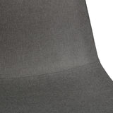 NYX Dining Set – Round Table in Wood Effect and x4 Linen Chairs