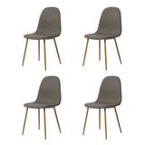 ASTERIA Dining Chairs Set of 2 – Upholstered Linen Fabric – Multiple Colours – Modern Dining Room Chairs