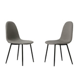 ASTERIA Dining Chairs Set of 2 – Upholstered Linen Fabric – Multiple Colours – Modern Dining Room Chairs