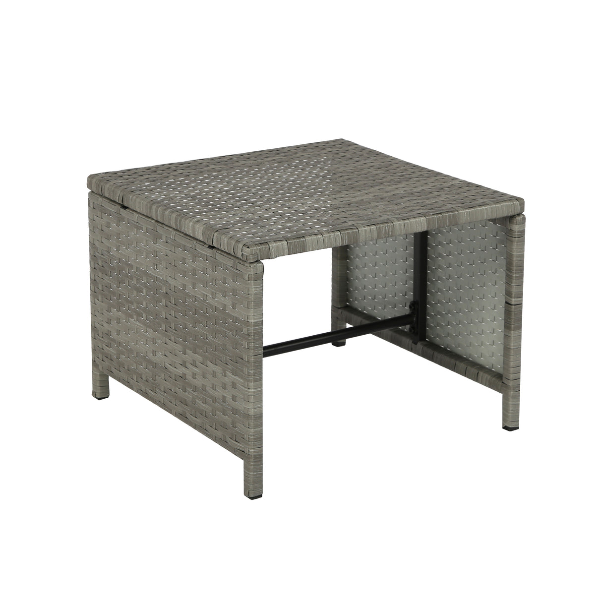 Athena - Grey Rattan Cube Dining Set - 8 Seats