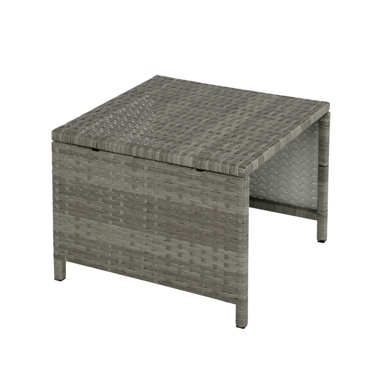 Athena - Grey Rattan Cube Dining Set - 8 Seats