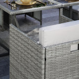 Athena - Grey Rattan Cube Dining Set - 8 & 10 Seats