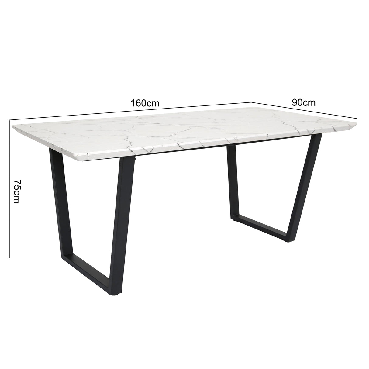 ATLAS - Modern Dining Table - 160x90cm