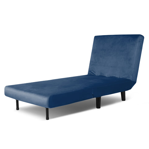 Aurora - Single Bed Chair Sofa in Velvet - 1 Seater