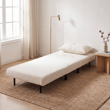 Aurora - Single Sofa Bed Chair in Boucle - 1 Seater