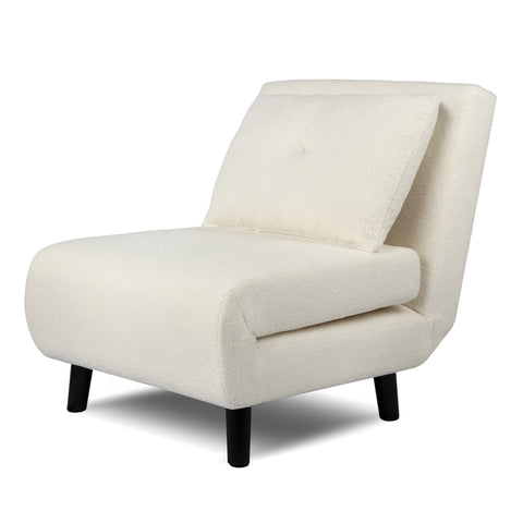 Aurora - Single Bed Chair Sofa in Boucle - 1 Seater