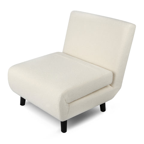 Aurora - Single Bed Chair Sofa in Boucle - 1 Seater