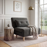 Aurora Single Sofa Bed Chair in Premium Fabric - 1 Seater