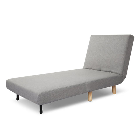 Aurora - Single Sofa Bed in Linen - Fold Out Futon