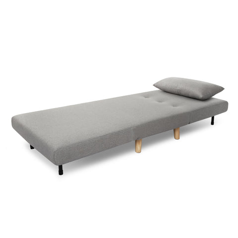 Aurora - Single Sofa Bed in Linen - Fold Out Futon