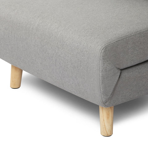 Aurora - Single Sofa Bed in Linen - Fold Out Futon