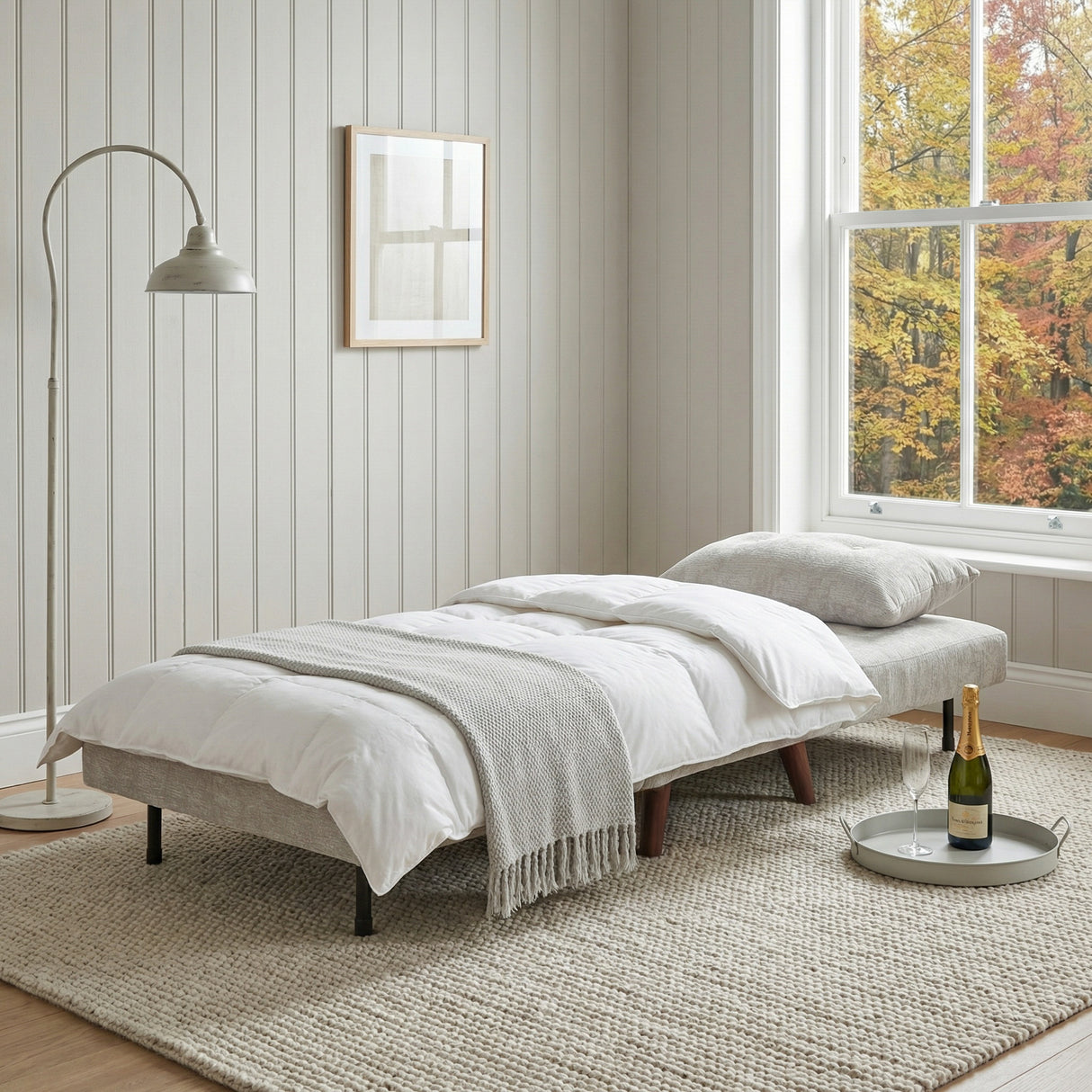 Aurora - Single Sofa Bed Chair in Premium Fabric- 1 Seater