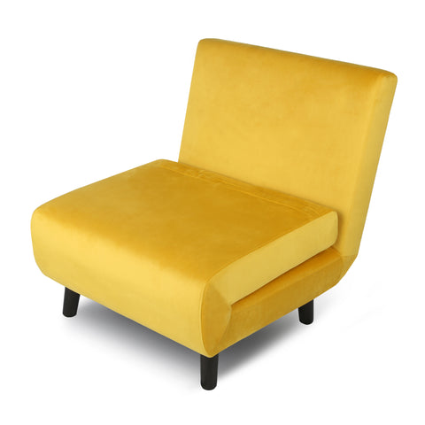 Aurora - Single Bed Chair Sofa in Velvet - 1 Seater