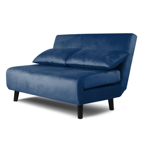 Aurora - Small Double Sofa Bed in Velvet - 2 Seater