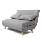 Aurora - Double Sofa Bed in Linen - Fold Out Futon