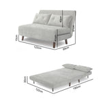 Aurora - Small Double Sofa Bed in Premium Fabric - 2 Seater