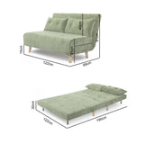 Aurora - Small Double Sofa Bed in Premium Fabric - 2 Seater
