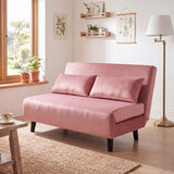Aurora Small Double Sofa Bed in Velvet - 2 Seater