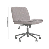 BAO BUN Tweed Fabric Swivel Office Chair