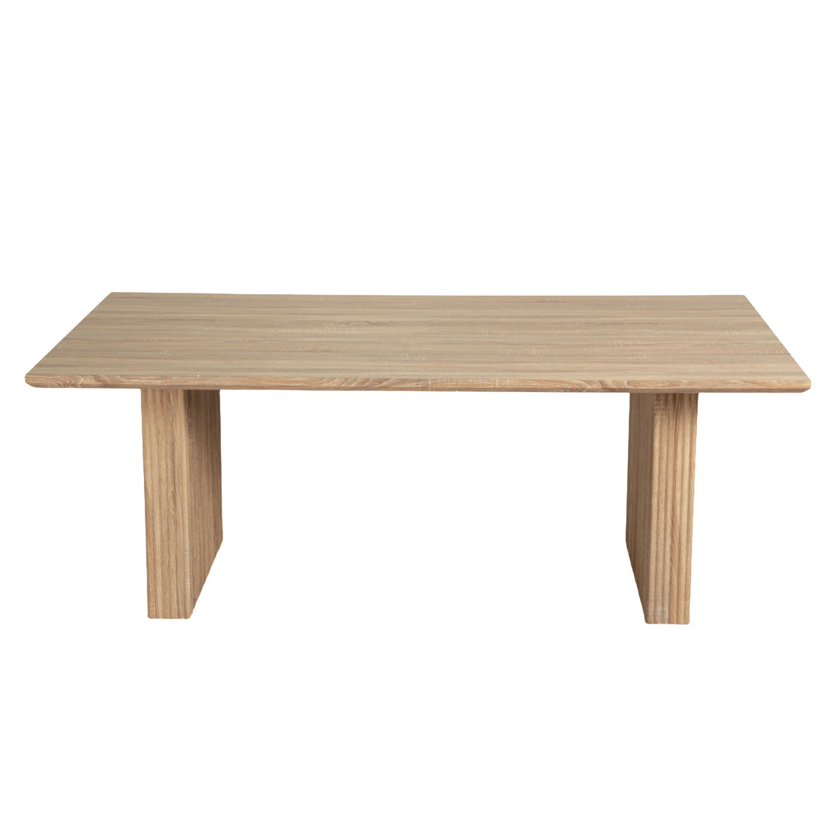 Brizo - Wood-Pale Oak Effect Rectangular Dining Table – 6 Seater (200 x 100 cm)