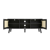 Craven - TV Unit - Cane Front - Black