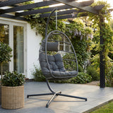 Chara Garden Egg Hanging Chair - Rattan Swing Chair