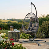 Chara Garden Egg Hanging Chair - Rattan Swing Chair