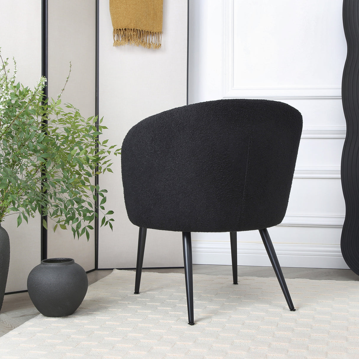 Comodo – Armchair in Teddy Fleece Fabric (Single Chair)