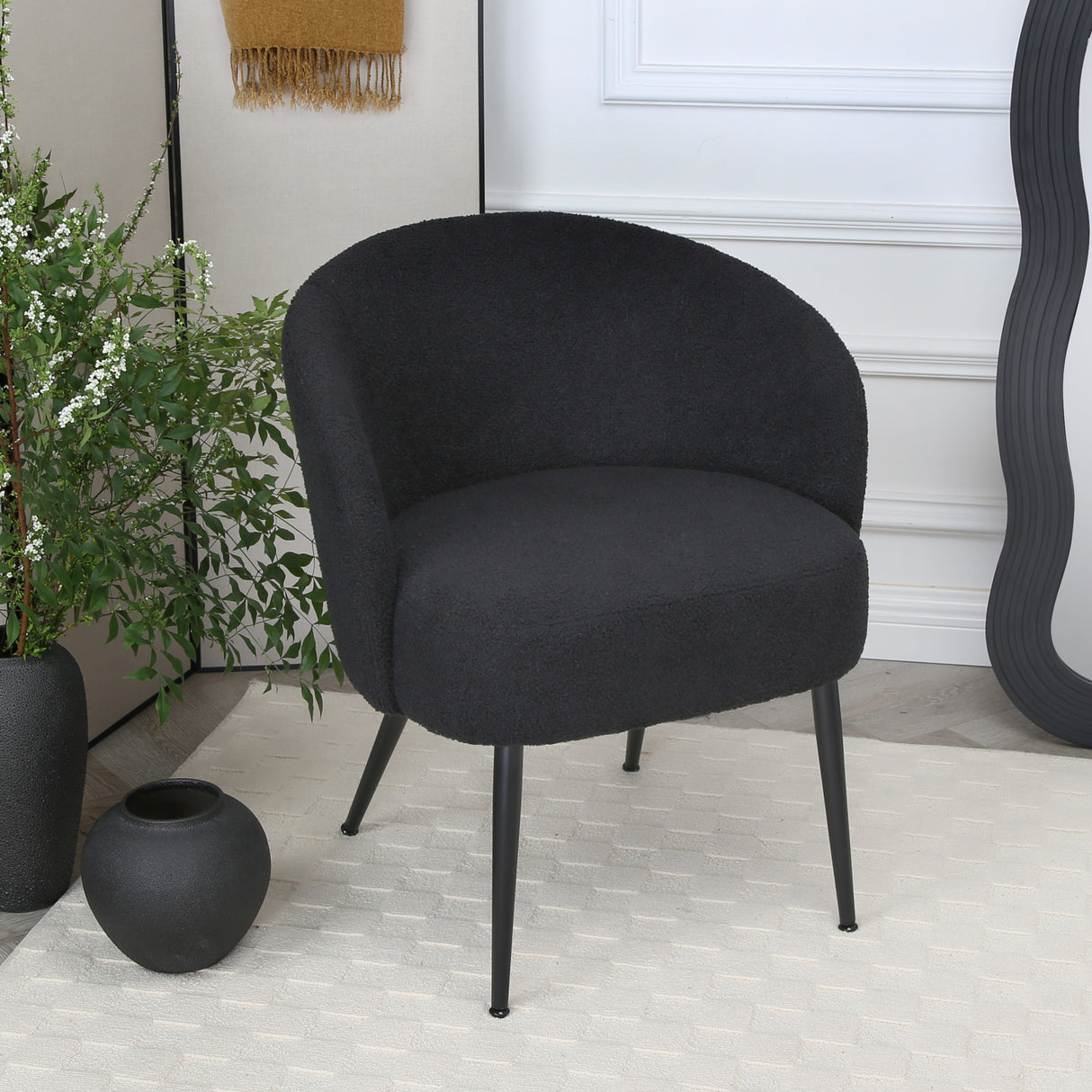 Comodo – Armchair in Teddy Fleece Fabric (Single Chair)