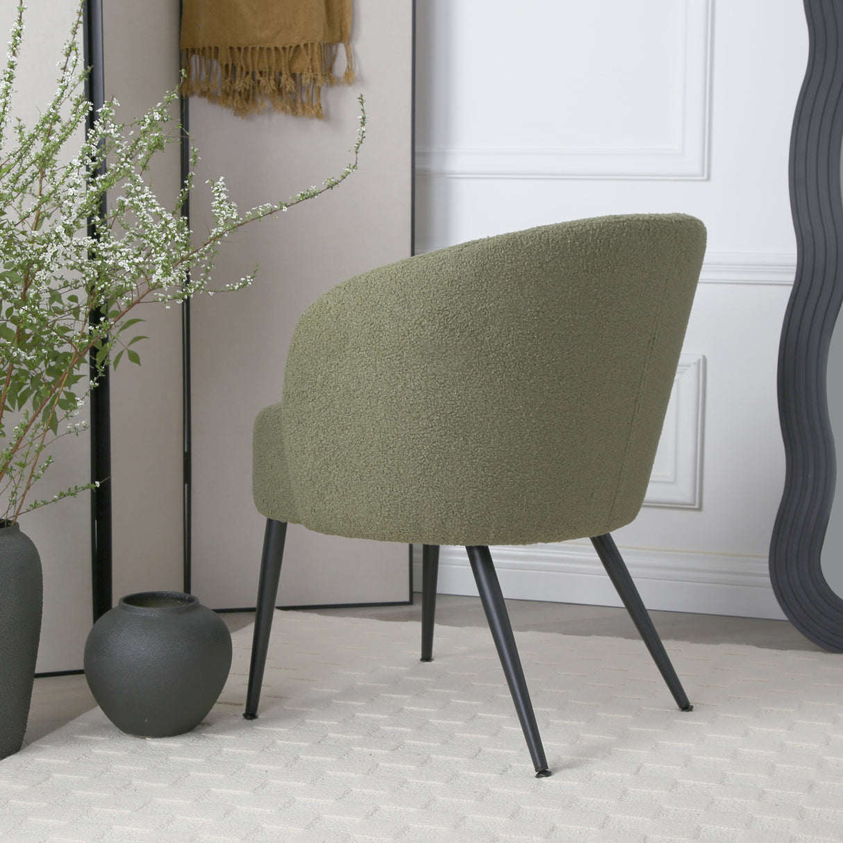 Comodo – Armchair in Teddy Fleece Fabric (Single Chair)